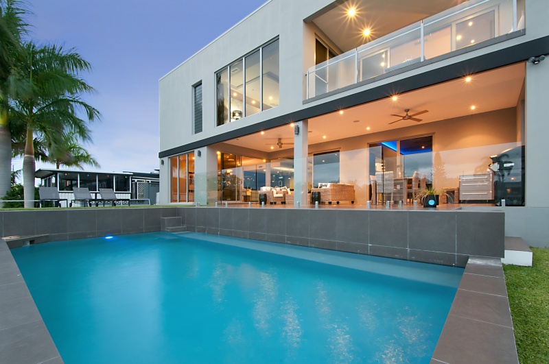 Sparkling Waterfront Pool
