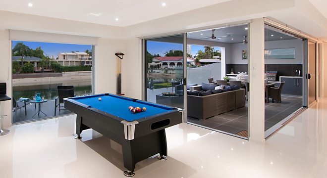 Pool table for relaxation