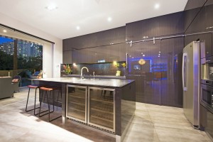 The spacious kitchen perfect for entertaining