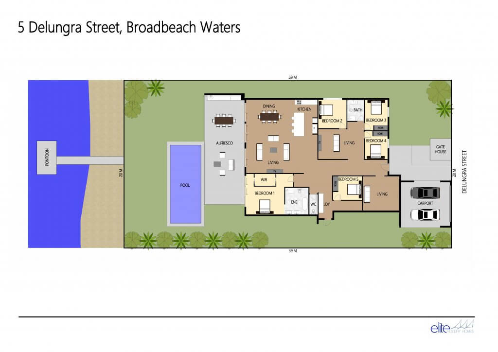 Luxury holiday house rental Gold Coast Seaclusion Broadbeach